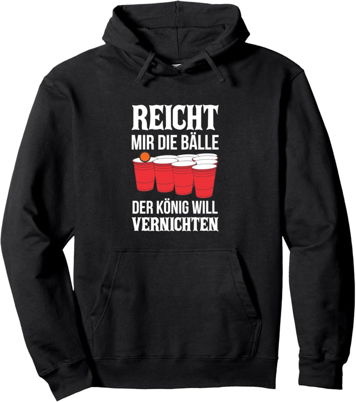 Bier Pong | Party Bierpong saufen Beer Pong Spruch Pullover Hoodie