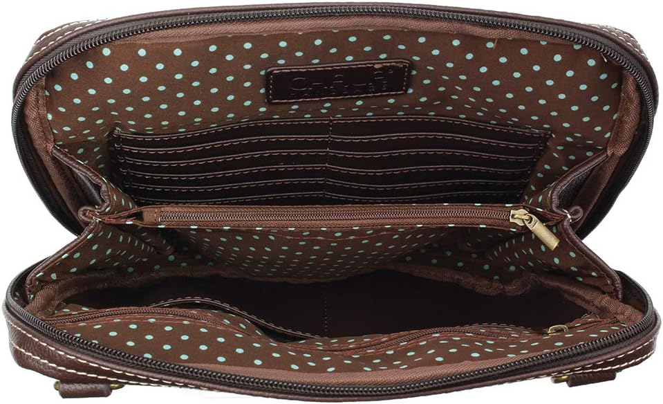 Chala Brieftaschen-Organizer Xbody Braun, Sonnenblume - Braun