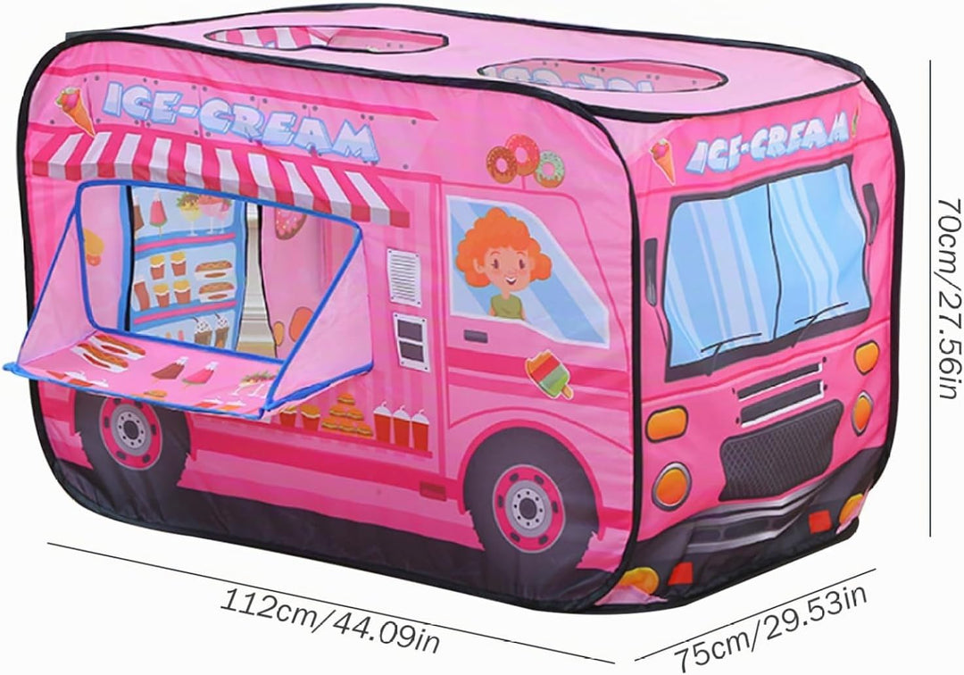 Faltbares Pop-up-Zelt für Kinder, atmungsaktiver Eiswagen mit hoher Dichte, grosses Spielzelt 44 x 3