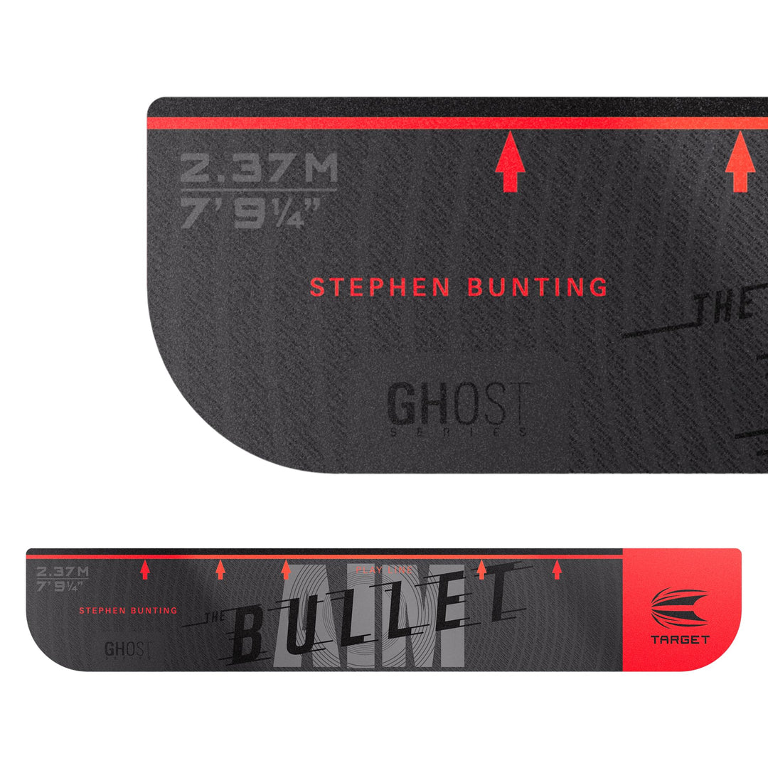 Target Darts Stephen Bunting Ghost Series Oche Throw Line – “The Bullet” Dart-Wurflinienmarkierung f