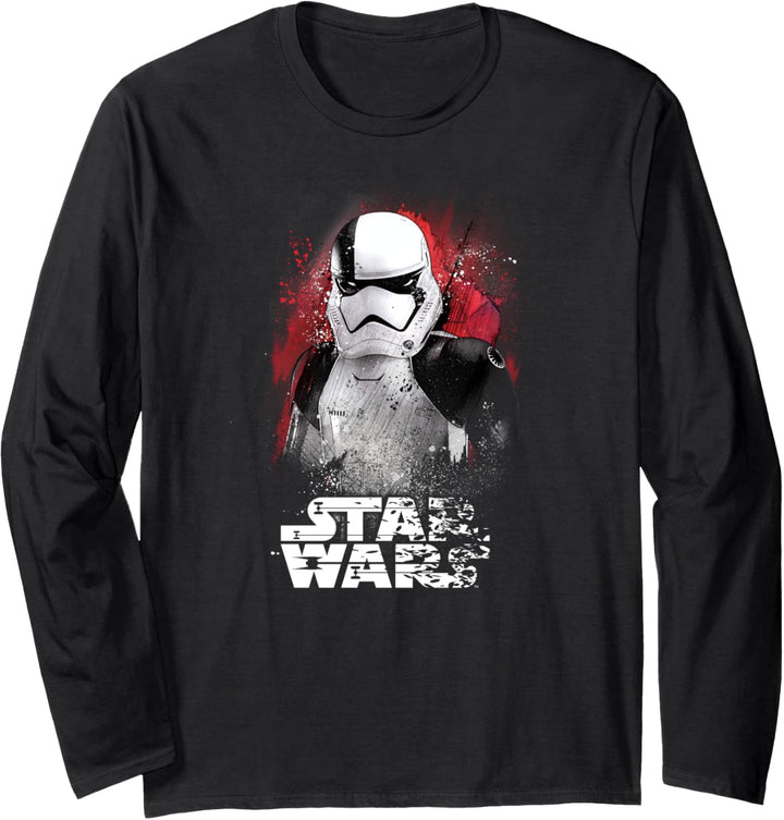 Star Wars The Last Jedi Trooper Shattered Portrait Langarmshirt