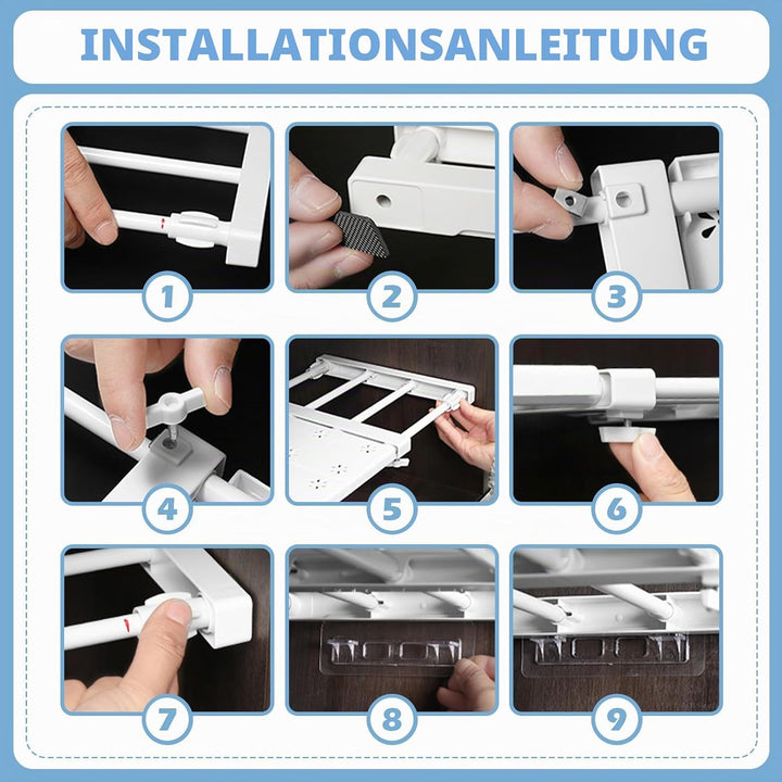 Einlegeböden Kleiderschrank, 38-60cm Verstellbare Regaleinsatz für Schrank, Regaltrenner, Teleskopre