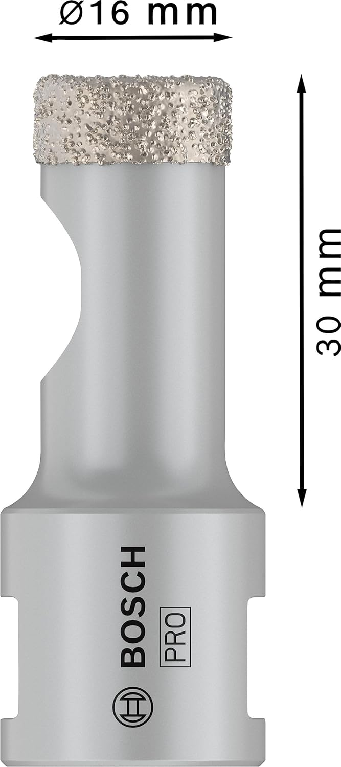 Bosch Professional 1x Diamanttrockenbohrer Dry Speed Best for Ceramic (für Trockenbohren von Hartker