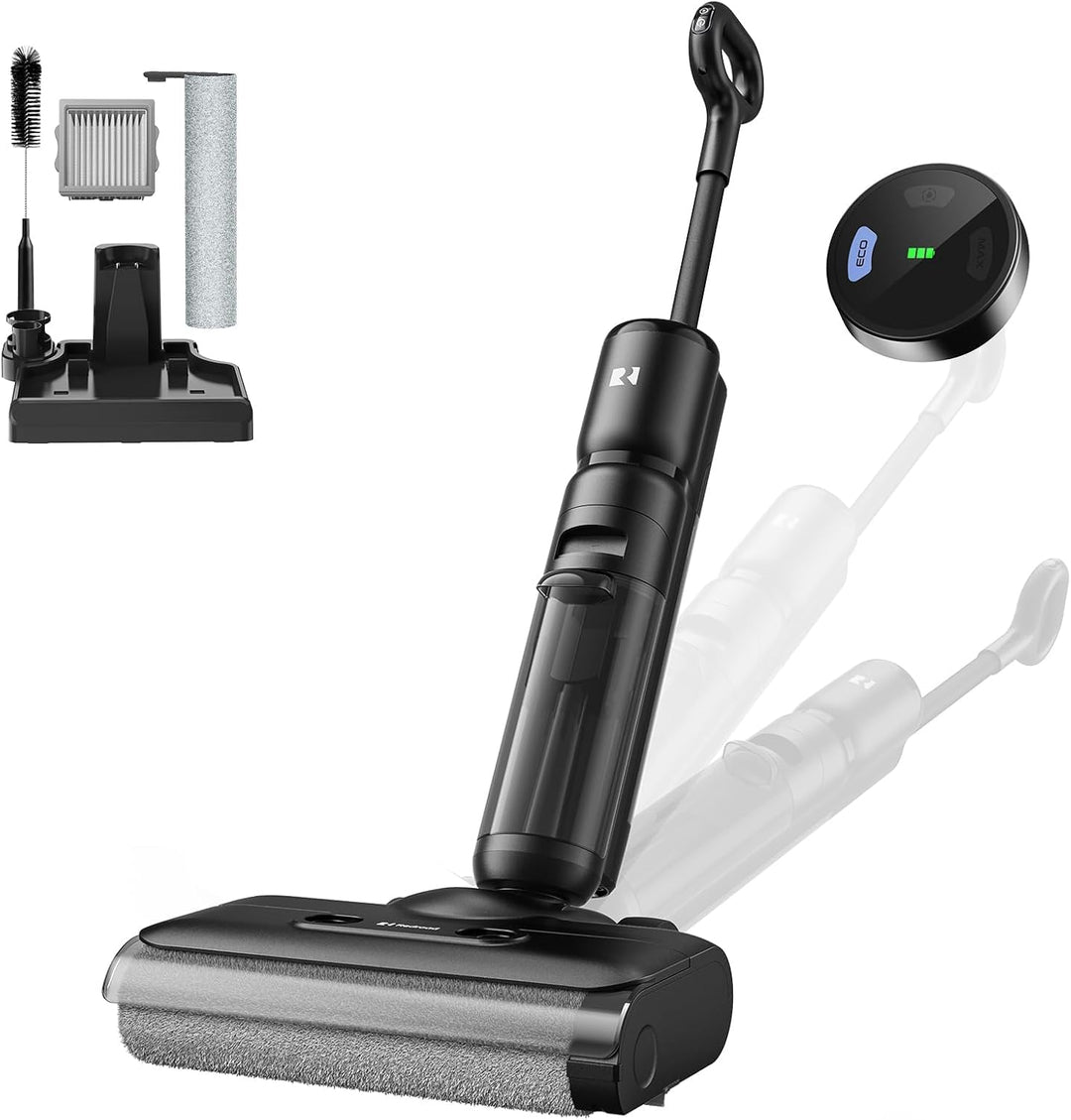 H13 Nass Trockensauger, kabelloser Nass-Trocken-Sauger, 23.000 Pa Staubsauger mit Wischfunktion, 75