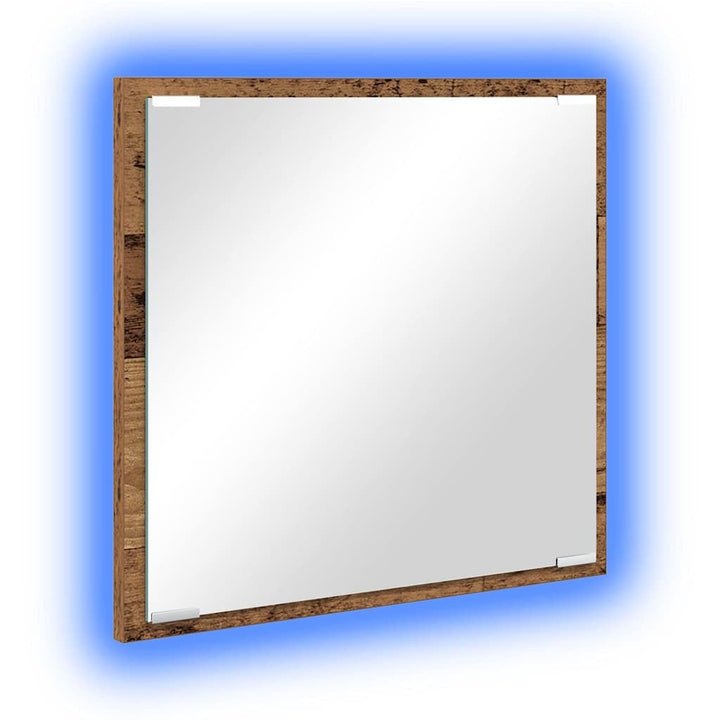vidaXL LED Badezimmer Spiegel Altes Holz 40x8.5x37 cm Ingenieurholz, Altes Holz