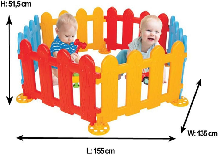 Pilsan Spielzaun, Plastikzaun, Laufgitter 06203, 6 Elemente 72,5 x 51,5 x 3,8 cm
