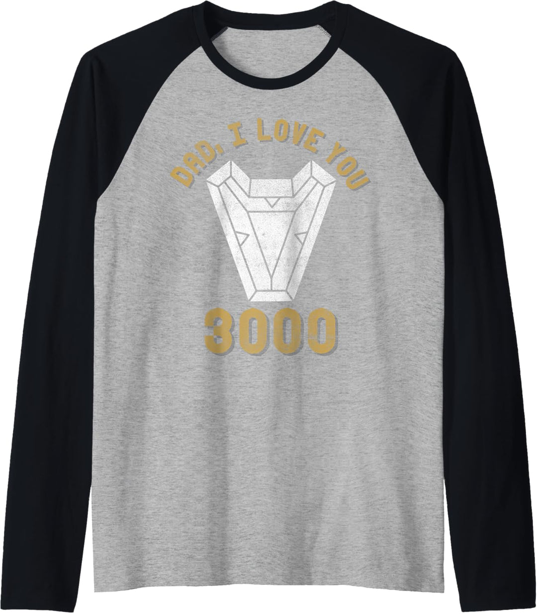 Marvel Iron Man Dad I Love You 3000 Raglan