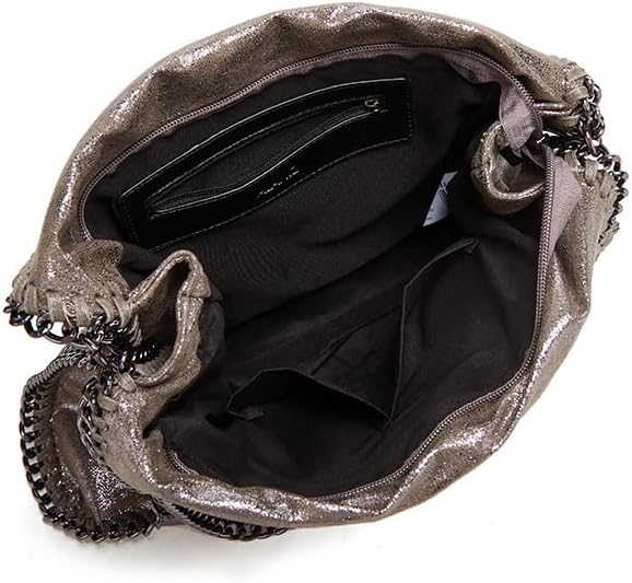 Damen Handtasche Frauen Kunstleder Crossbody Schultertasche Mode Kette Tasche Grosse Hobo-Taschen fü