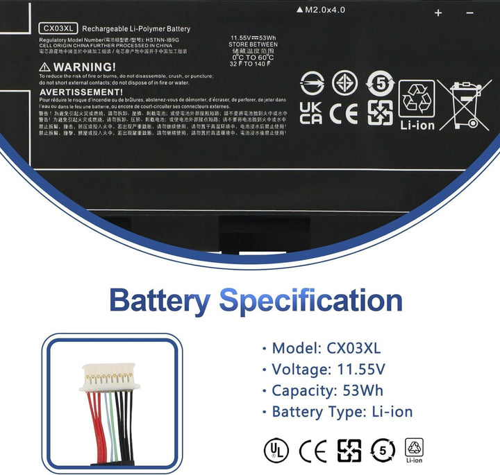 ANTIEE CX03XL Laptop Akku für HP EliteBook x360 830 G7 EliteBook x360 830 G8 Series HSTNN-IB9G HSTNN