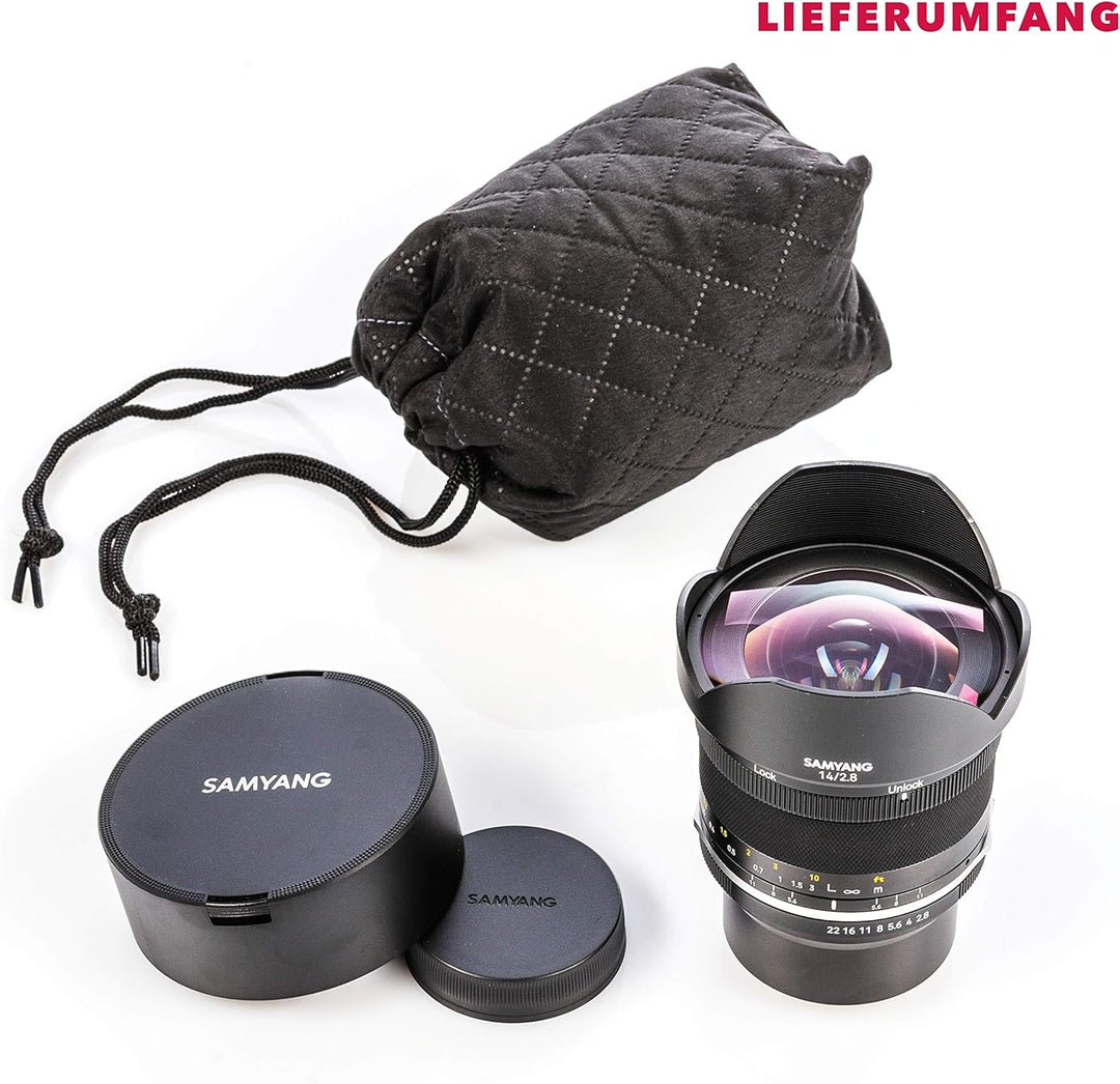 Samyang MF 14mm F2,8 MK2 MFT – Weitwinkel Objektiv manueller Fokus Festbrennweite MFT Mount 2. Gener