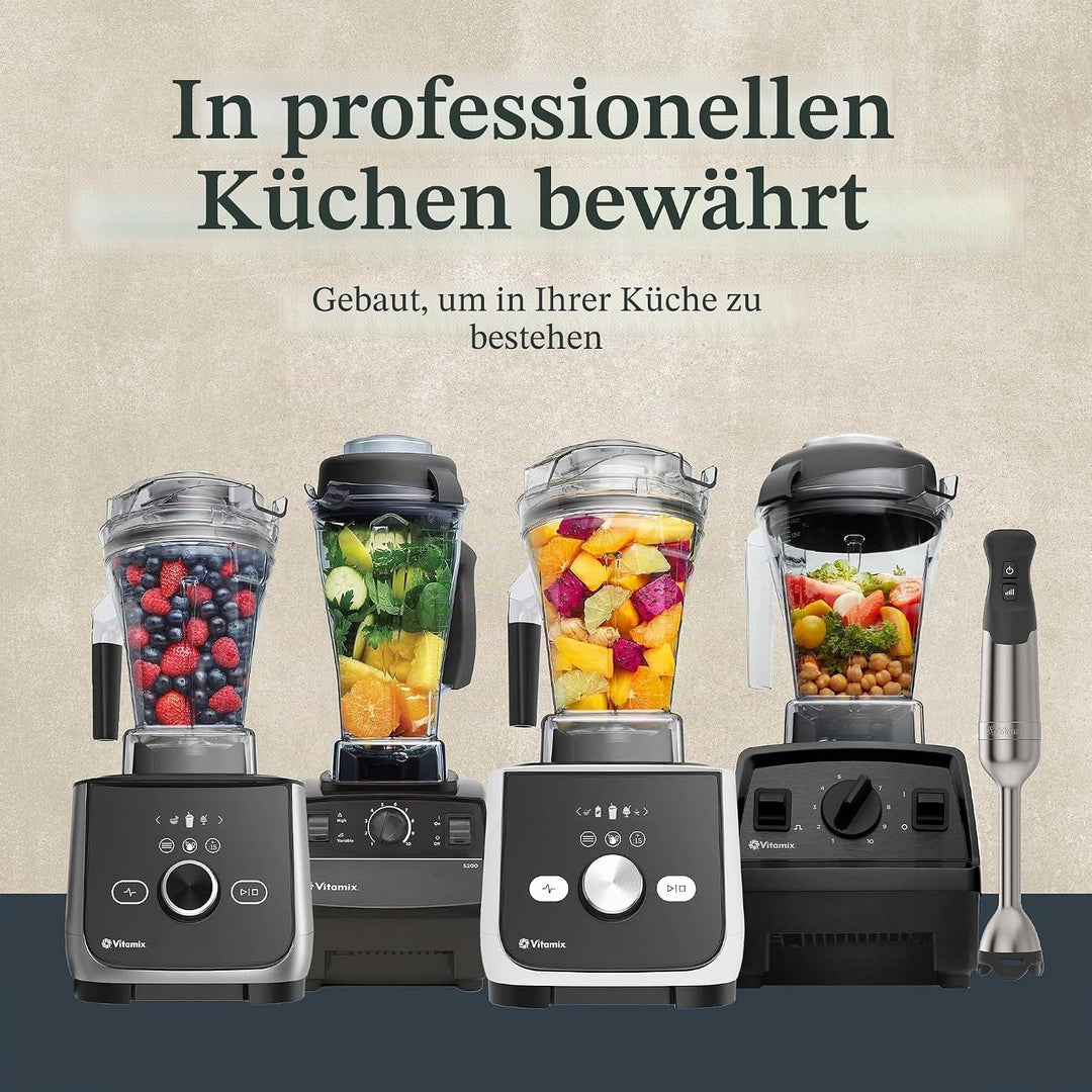 Vitamix E310 Explorian Mixer, professionelle Qualität, 1,4 l Behälter, Schwarz, Schwarz