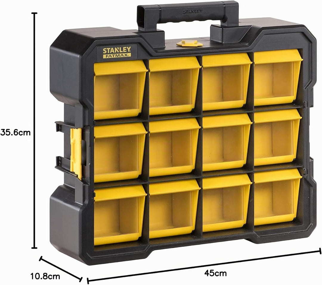 Stanley Fmst81077-1 Flip Bin Organizer FatMax® Grosse, weite Basis- Kippbare und abnehmbare Eimer -