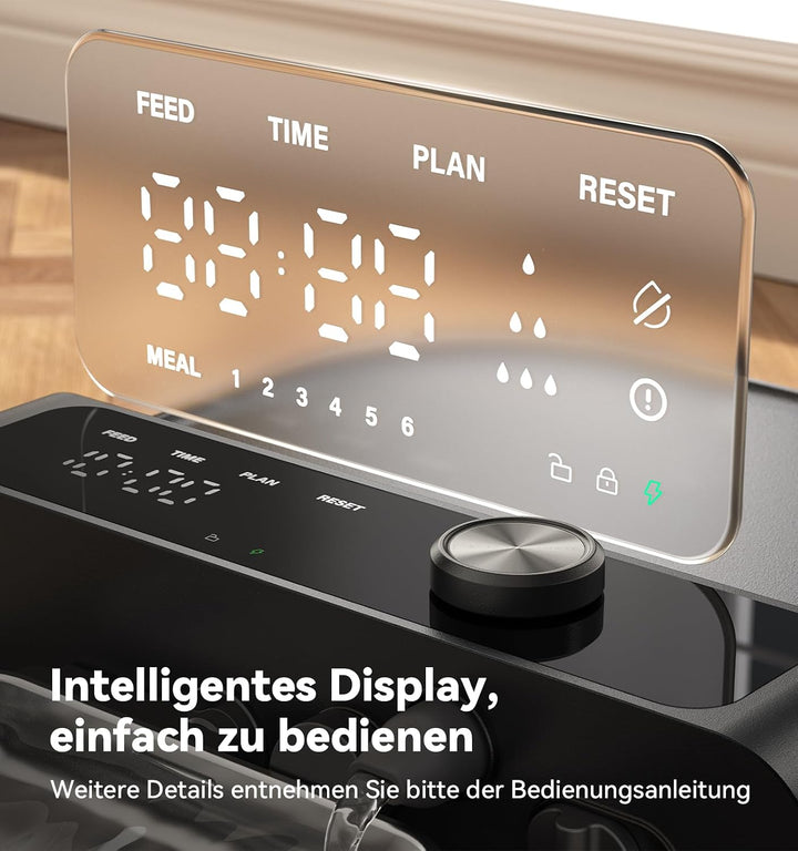FEELNEEDY Trinkbrunnen für Katze Kabellos ohne Filter mit Akku 3000mAh, 3.5L Katzenbrunnen Kabellos