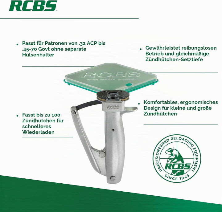 RCBS 90201 Universal Hand Priming Tool, Green Technische, Technische
