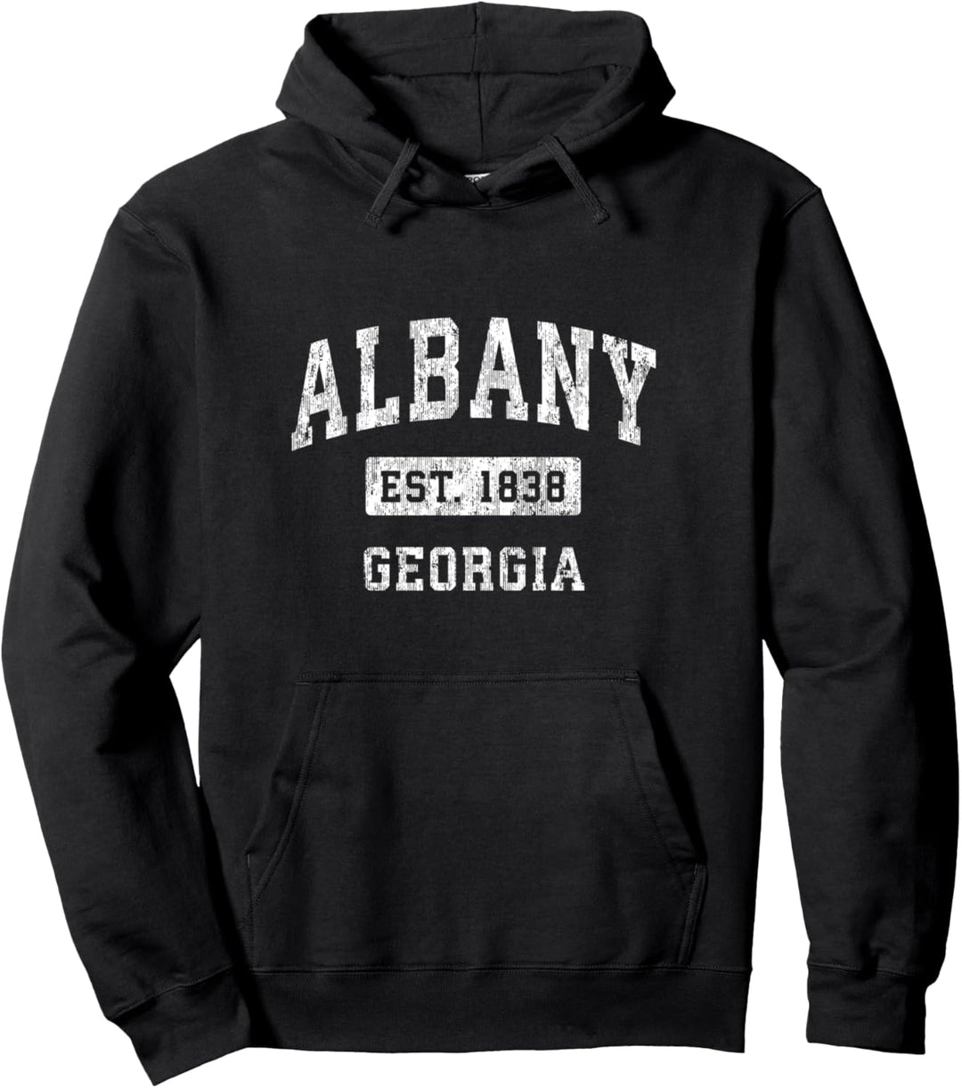 Albany Georgia GA Vintage etabliertes klassisches Design Pullover Hoodie