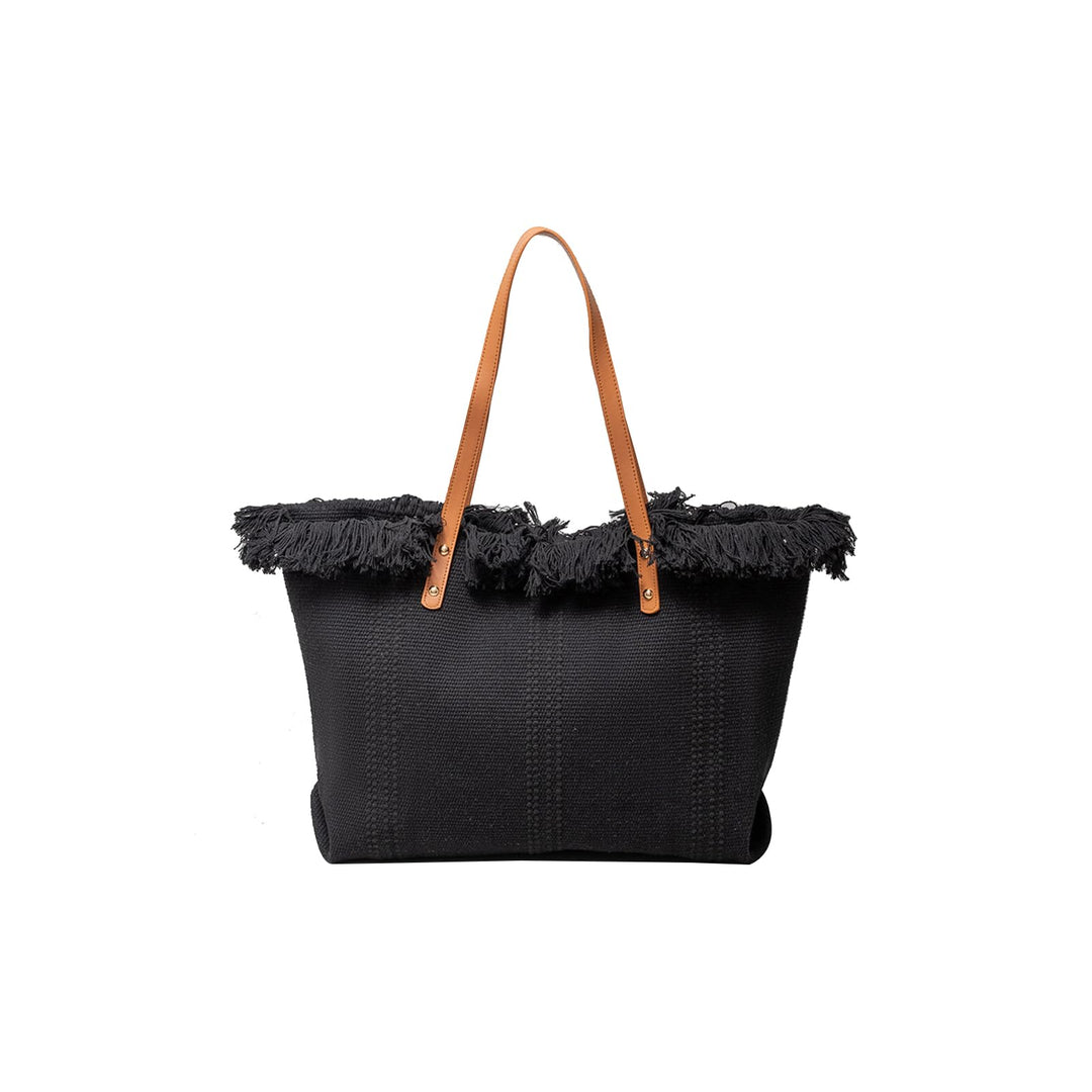 CORIOS Damen Canvas Handtasche Sommer Strand Tasche Grosse Schultertasche Böhmische Tote Beutel Bunt