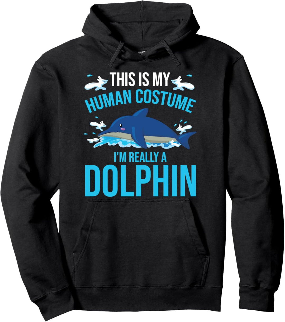 Delfin Kostüm Outfit Tümmler Geschenk Delfin Pullover Hoodie