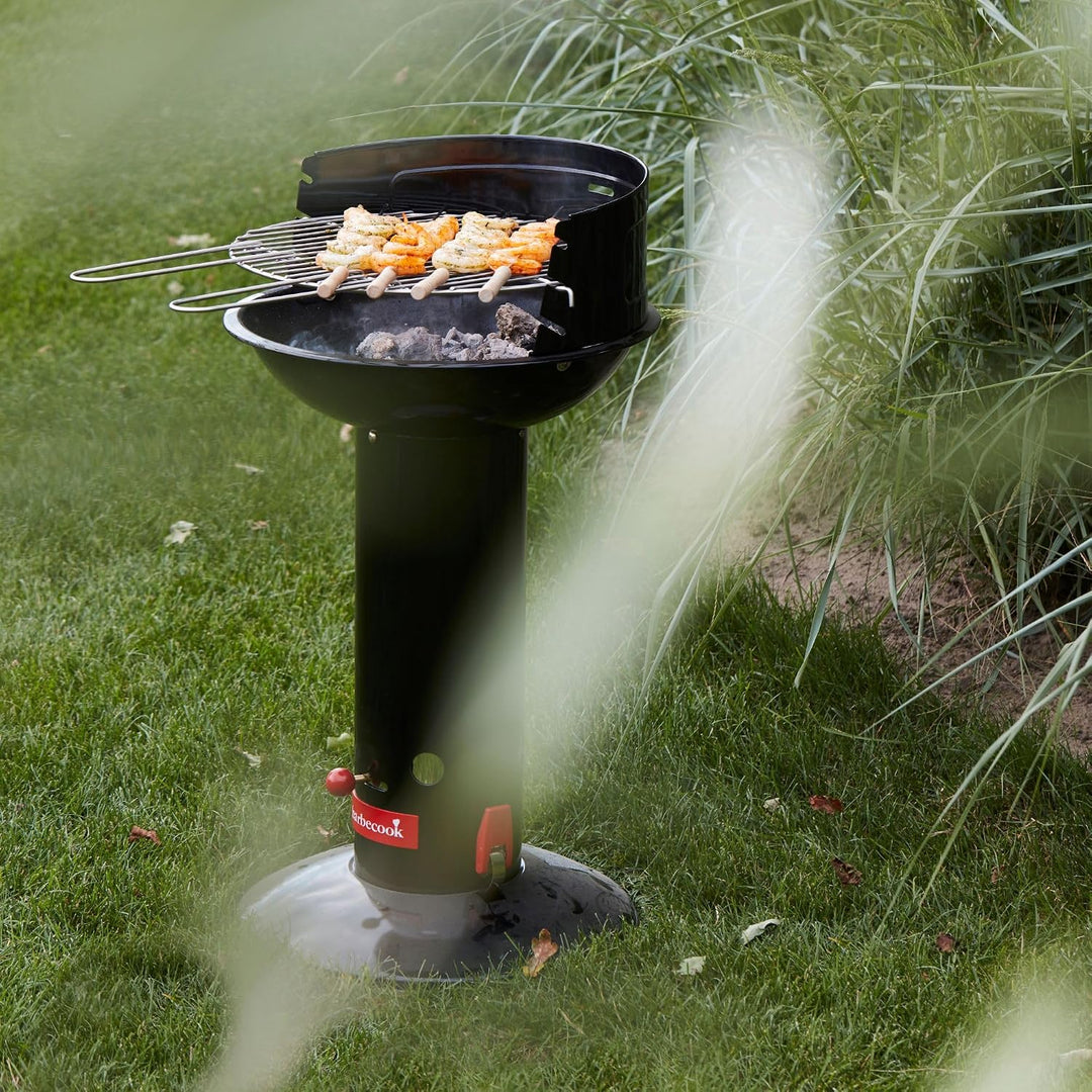 Barbecook Grillrost rund 40 cm mit zwei festen Haltegriffen für Holzkohlegrill, BBQ grill zubehör, e