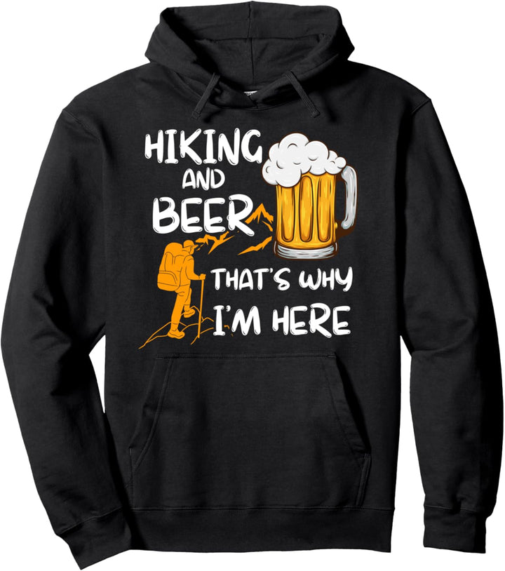 Wandern &amp; Bier Geschenk Wanderer Wandern Pullover Hoodie