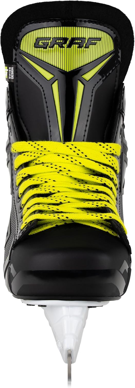 Graf Schlittschuhe G105X Schwarz Gelb Eishockey 45, 45