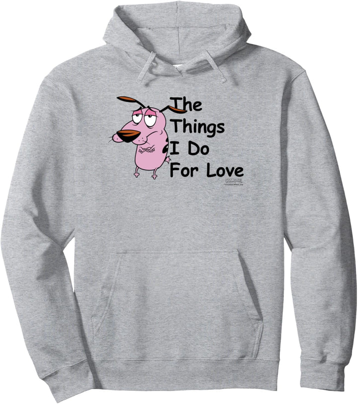 Courage the Cowardly Dog For Love Pullover Hoodie