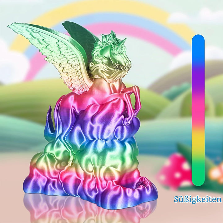ERYONE Ultra Shiny Silk PLA Filament voor 3D Druker, PLA Filament 1.75mm, +/- 0,03mm,1kg 1 Spule, Mu