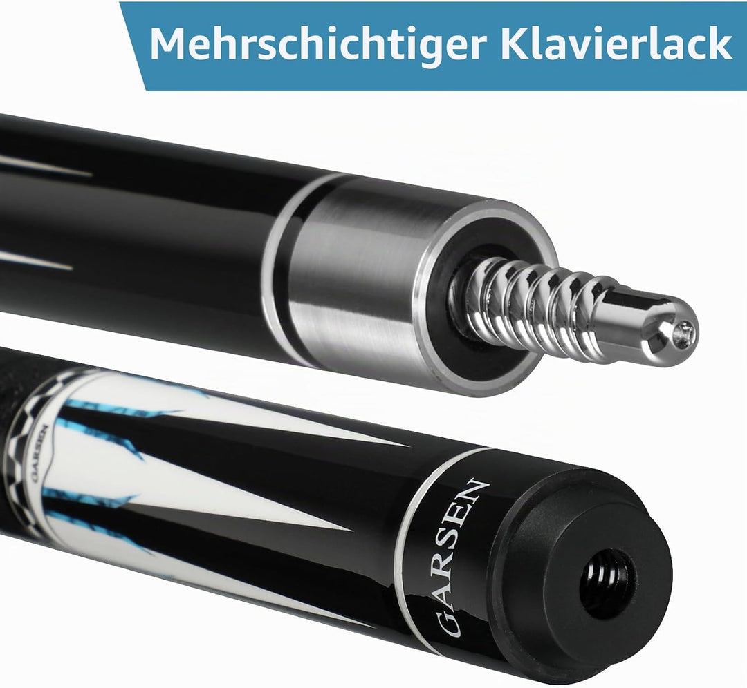 GARSEN Billard-Queue-Stick, 147,3 cm, 510,3 g, 538,6 g, 567 g, 595,3 g, Billard-Hausbar, 4 Stück Led
