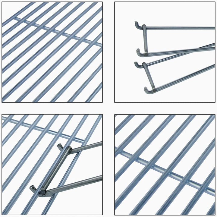 BitWa Grillrost 48x35cm, Stabile und Massive Ausführung für BBQ Grill