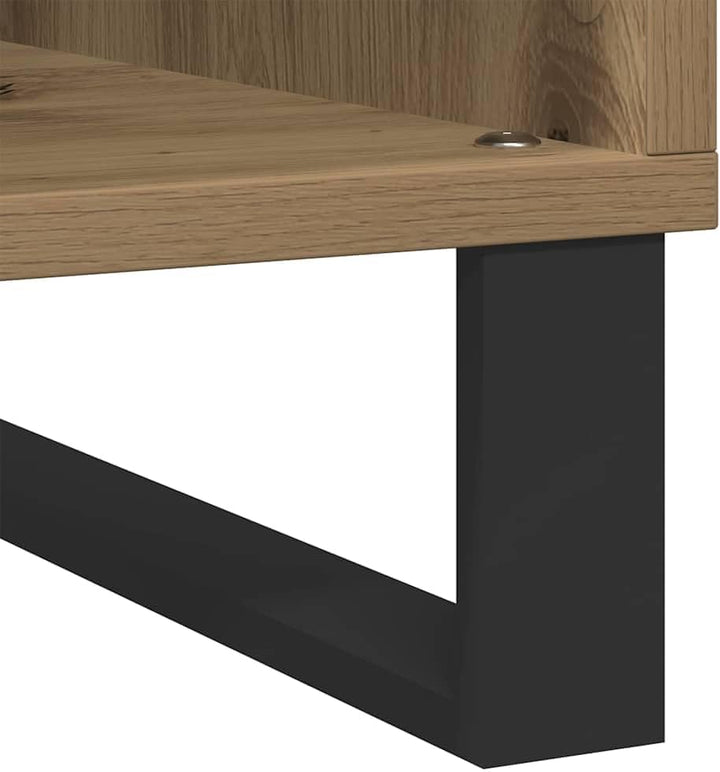 Schallplattenschrank Artisan-Eiche 100 x 38 x 48 cm, Artisan-eiche 1