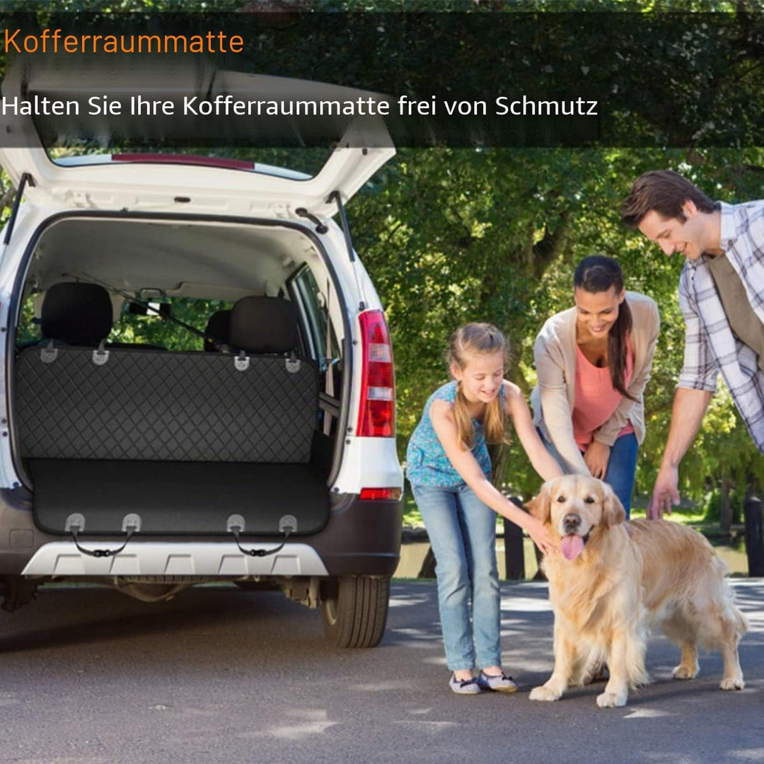 Baodan Hundedecke Auto Rückbank, Kofferraum Schutzmatte Kratzfest und Wasserdicht, Kofferraumschutz