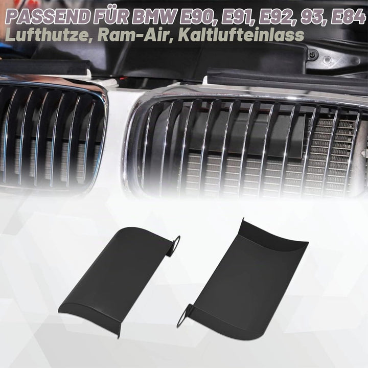JESTOP 2 Stück Dynamische lufteinlass schaufel, Aluminum Luftstrom Ansaugdeckel, Dekorative Vent Hoo