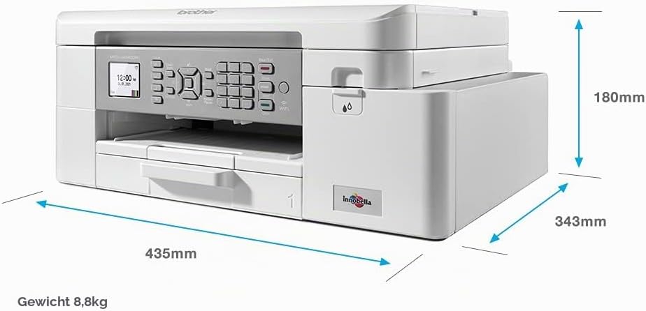 Brother Inkjet A4 4800 X 1200 DPI Wi-Fi, MFC-J4340DW