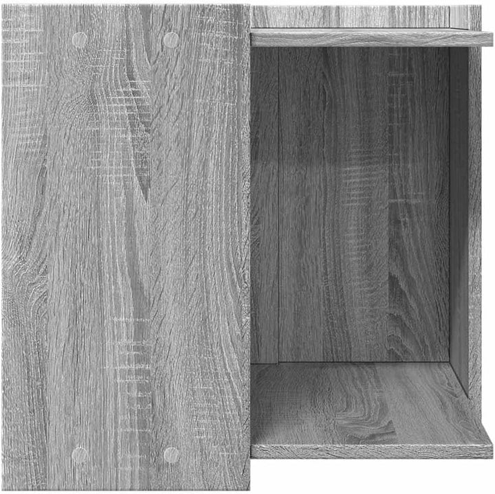 Katzenklo Grau Sonoma 53x53x51 cm Holzwerkstoff mit verstecktem Design, Platzsparend, langlebig und