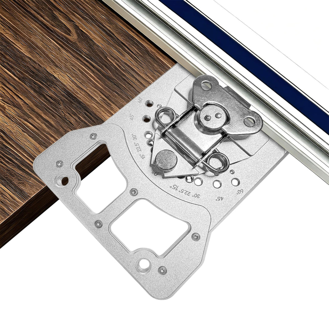 BirdView Führungsschienen Winkelanschlag für Tauchsäge, Gehrungswinkel | -60° bis 60° Mehrwinkel-Ein
