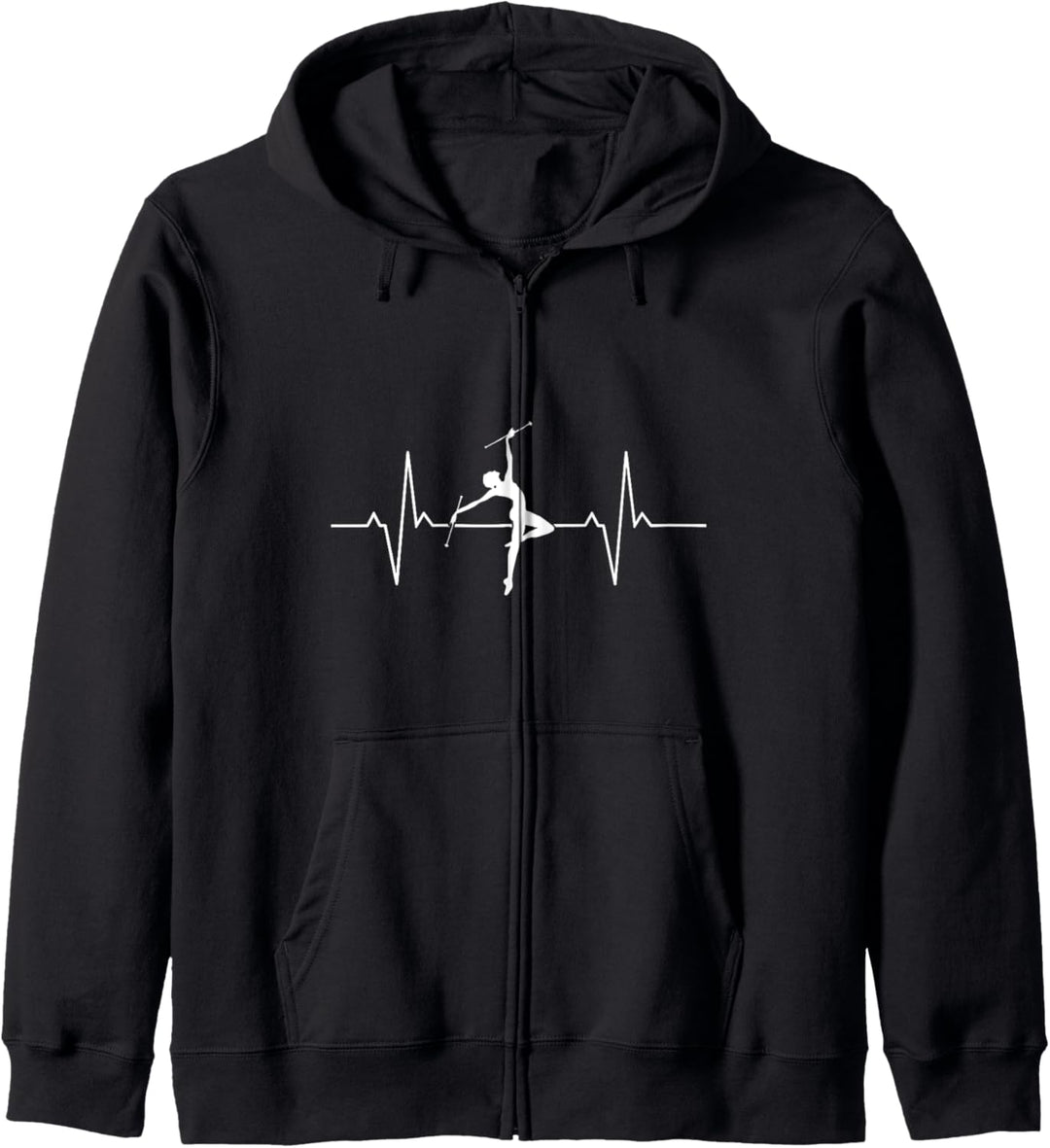 Taktstock Twirler Heartbeat Lifeline - Twirler - Taktstock Twirling Kapuzenjacke