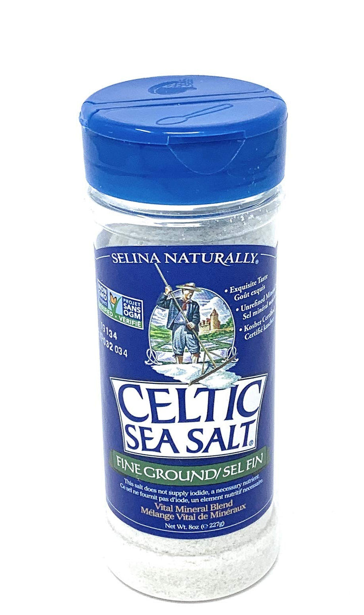 Celtic Sea Salt?, Fine Ground, By The Grain &amp; Salt Society, 8 oz. Shaker