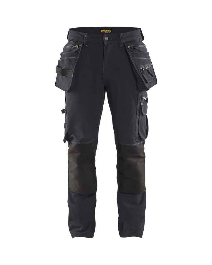 Blaklader 199816449899D124 X1900 Handwerker Arbeitshose 4-Wege-Stretch, Dunkelgrau/Schwarz, Grösse D