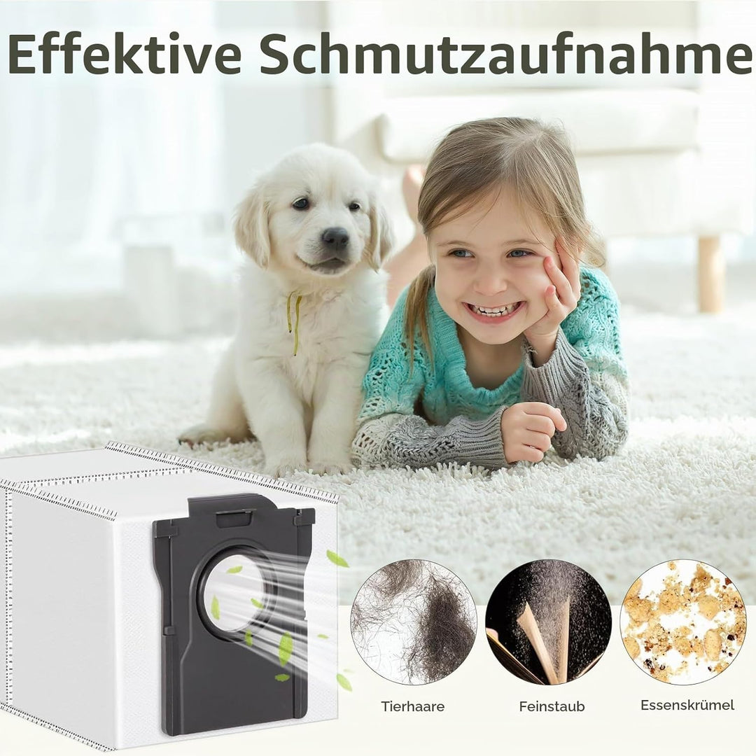Staubsaugerbeutel für Dreame L20 L40 L50 X30 X40 X50/ Mova P10 E30 P50 Z60 12pack, 12pack