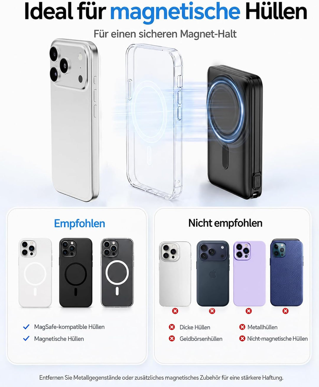 Magnetische Powerbank 10000mAh
