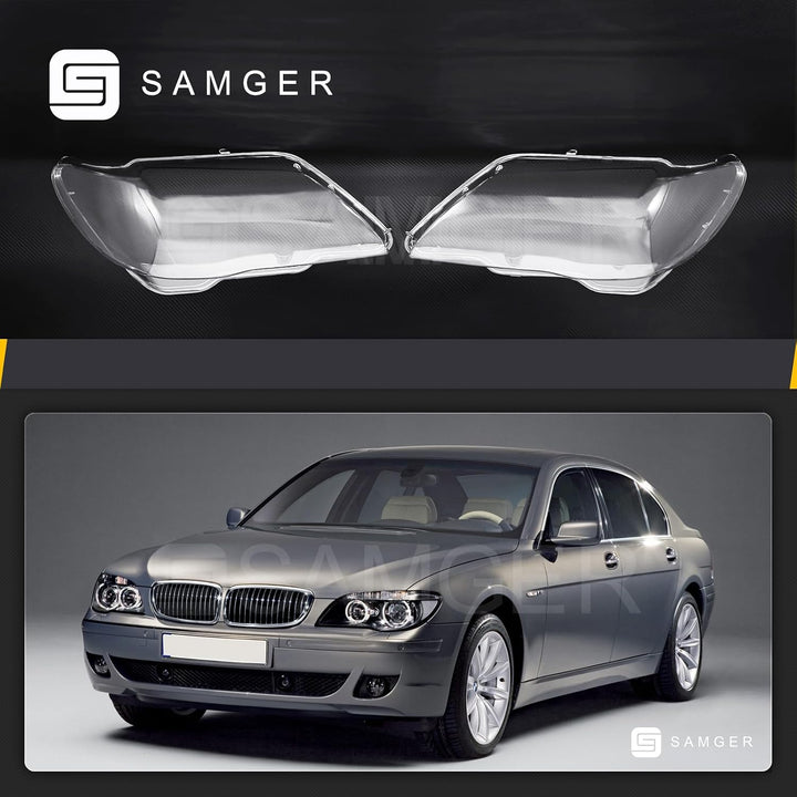 Samger 2 Stück Lichtscheibe Scheinwerfer Abdeckung Frontscheinwerfer Linsenabdeckung Für 2005-2008 B