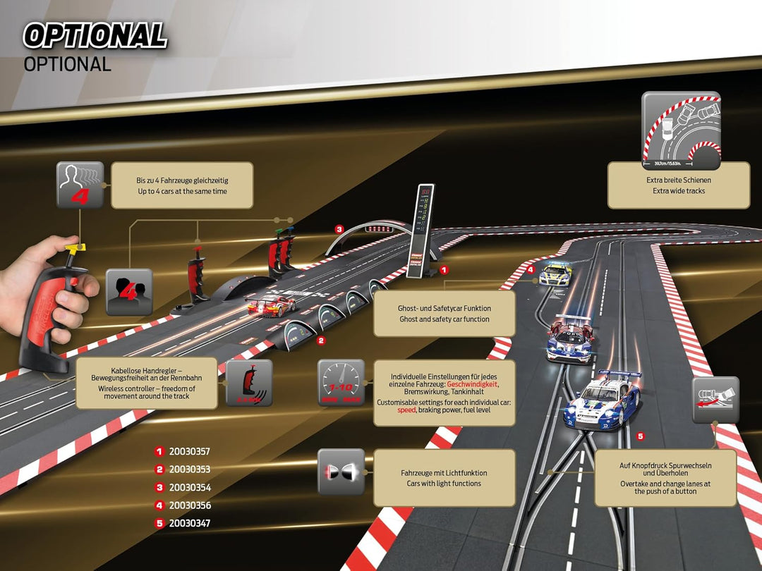 Carrera DIGITAL 124 Slotcar Bausatz Ready to Build Slotcar Set für Männer, Kinder &amp; Erwachsene Alles