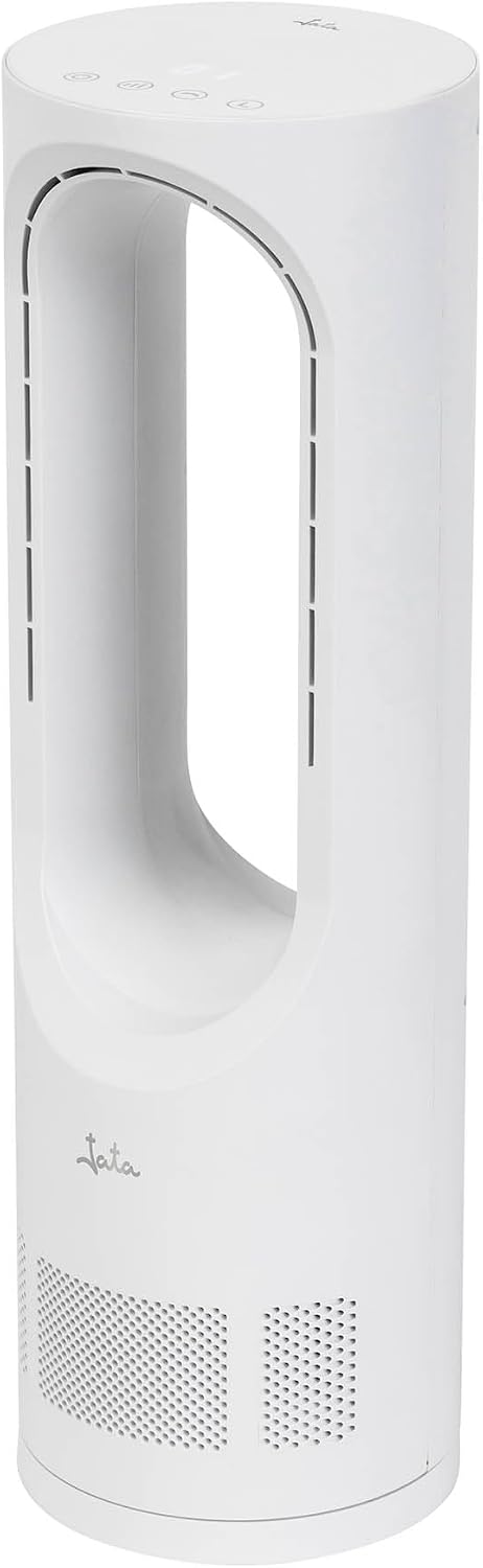 JATA JVSA3430 - Ventilator ohne Flügel, kompakt, 15 W, leise mit 5 Geschwindigkeitsstufen, Oszillati