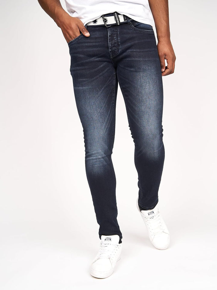 Crosshatch Herren Barbeck Slim Jeans 32W / 34L Light Wash, 32W / 34L Light Wash
