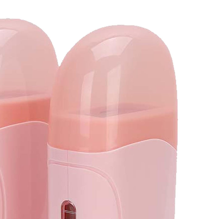 Wax Warmer, Wachserhitzer zum Aufrollen mit Doppelkartuschen, Wachserhitzer zur Haarentfernung - Ros