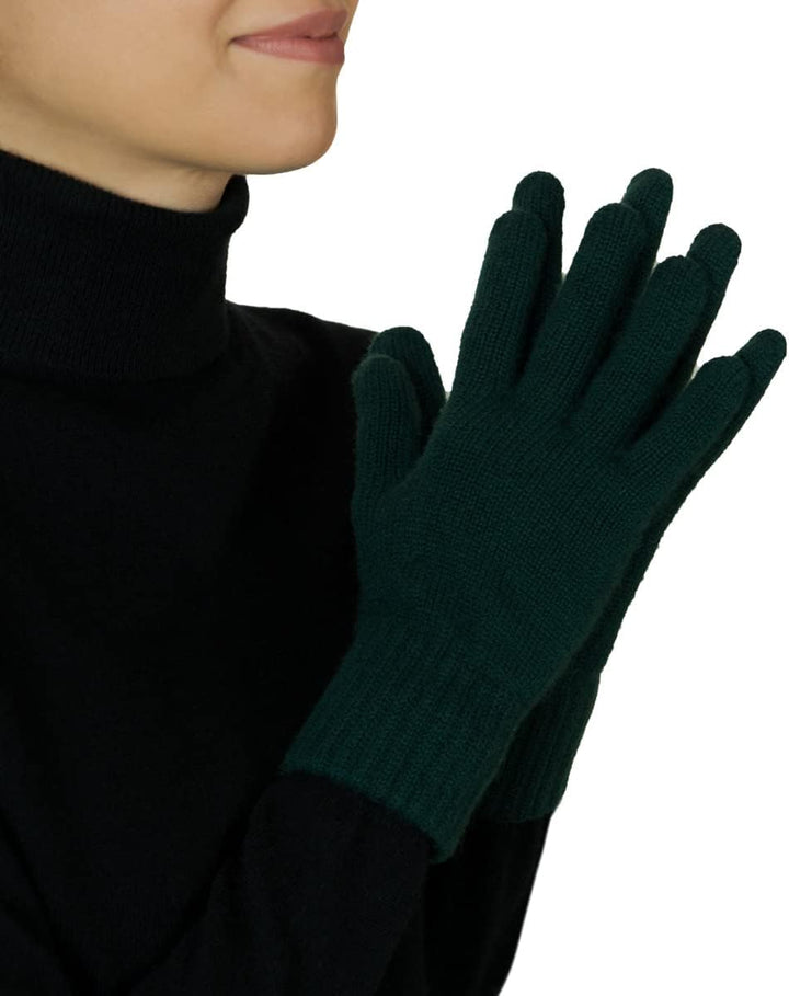 Oxfords Cashmere Damen Handschuhe 100% Kaschmir Grün, Grün