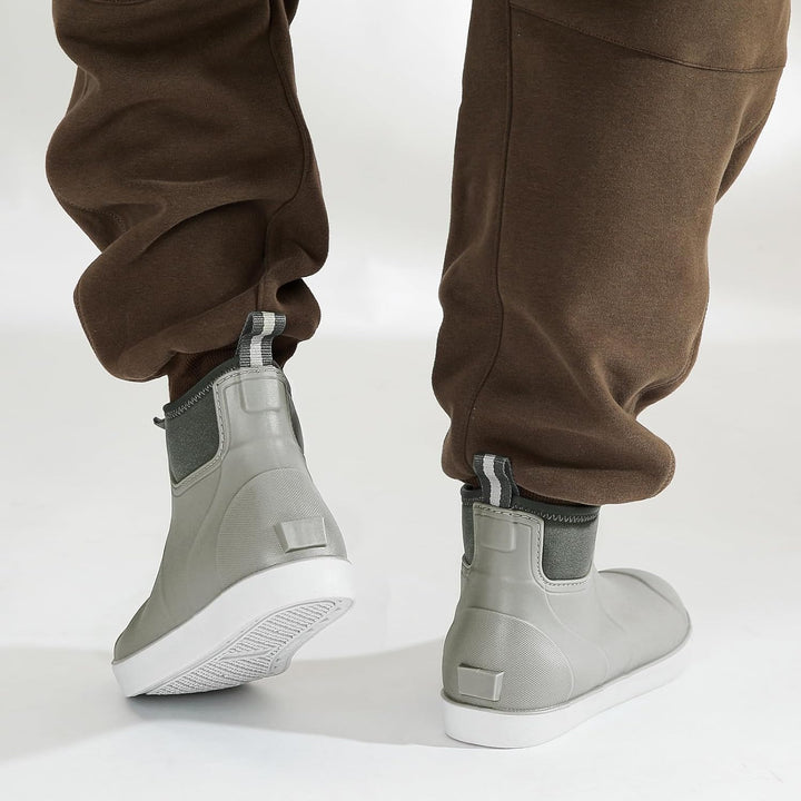 Gummistiefel Herren Halbhoch, Grundlegend Wasserdicht Atmungsaktiv Stiefeletten, Anti-Rutsch Mode PV