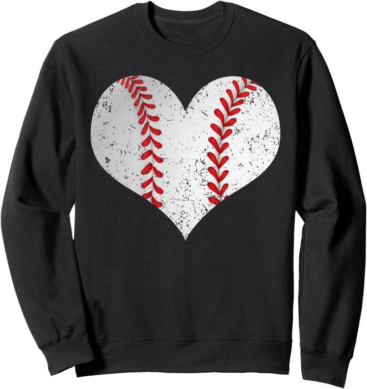 Baseball Fan I Baseball Spieler Herz I Baseball Sweatshirt
