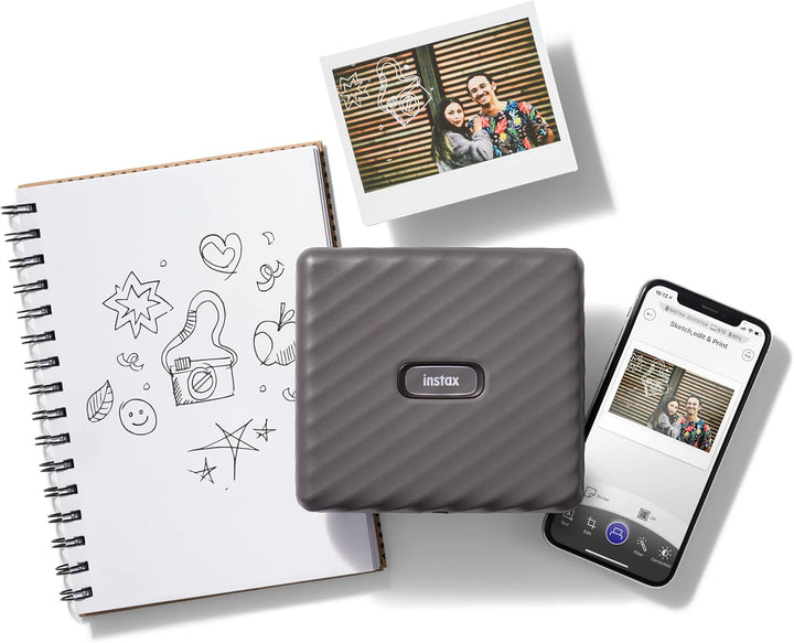 INSTAX Link WIDE Mocha Gray Mocha Gray Drucker, Mocha Gray Drucker
