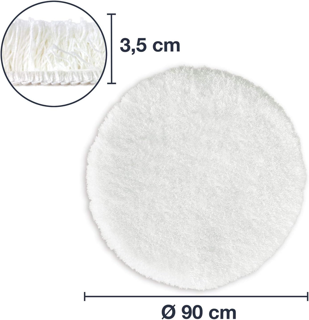 WohnDirect Premium Badematte RUND Einzeln zum Set kombinierbar • Badvorleger Duschmatte • rutschfest