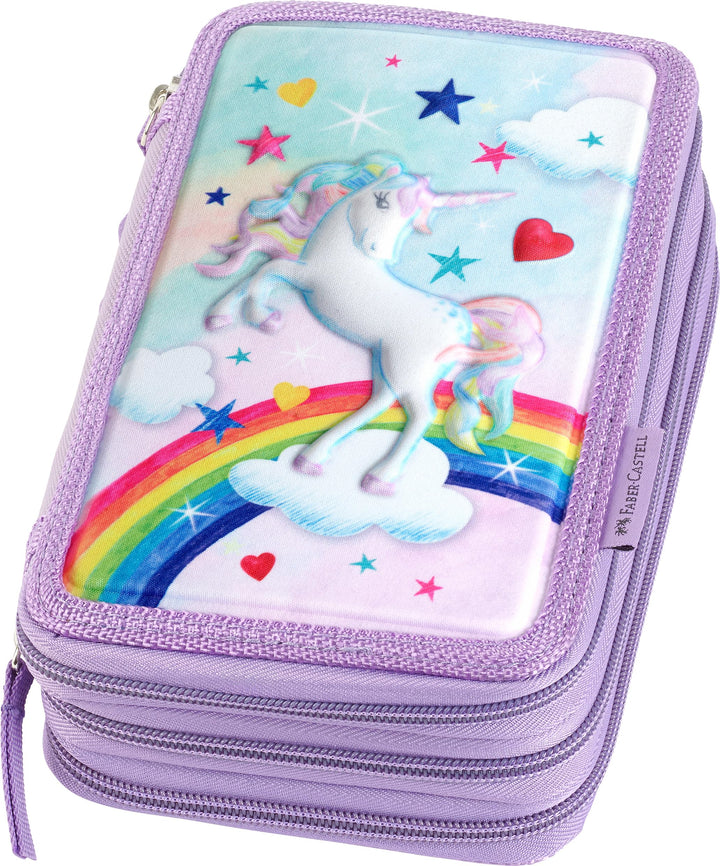 Faber-Castell - Federmäppchen Triple Decker Einhorn, unbefüllt, Einhorn